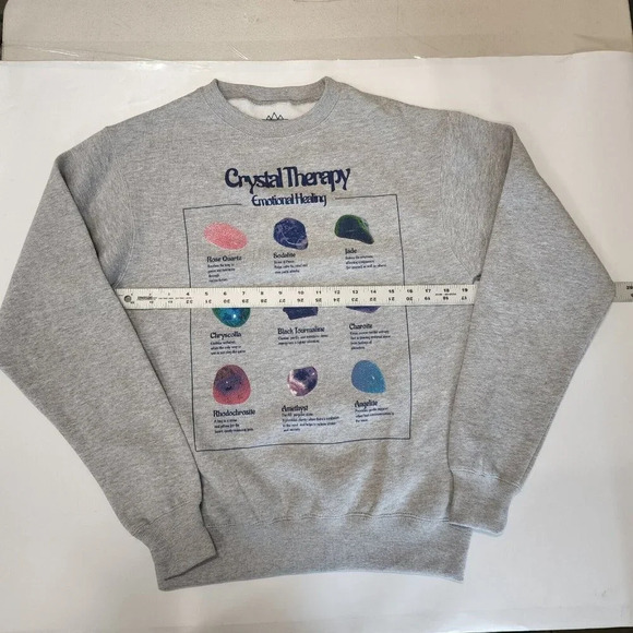 Altru Women's Crystal‎ Therapy Crew Neck Long Sleeve Sweatshirts Size S NWOT - Picture 8 of 10